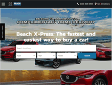 Tablet Screenshot of beachmazda.net
